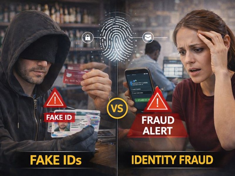 How fake IDs differ from identity fraud cases